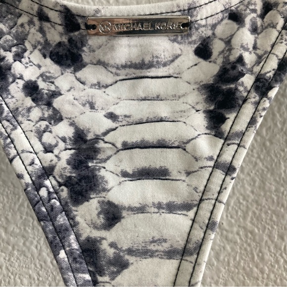 Michael Michael Kors Snake Print Racerback One Piece Swimsuit Spring Summer Swim - Picture 10 of 12